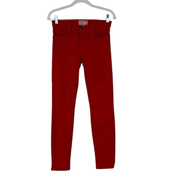Current/ Elliot The Stiletto Jeans in Coral Red | Size 25 - Picture 3 of 9